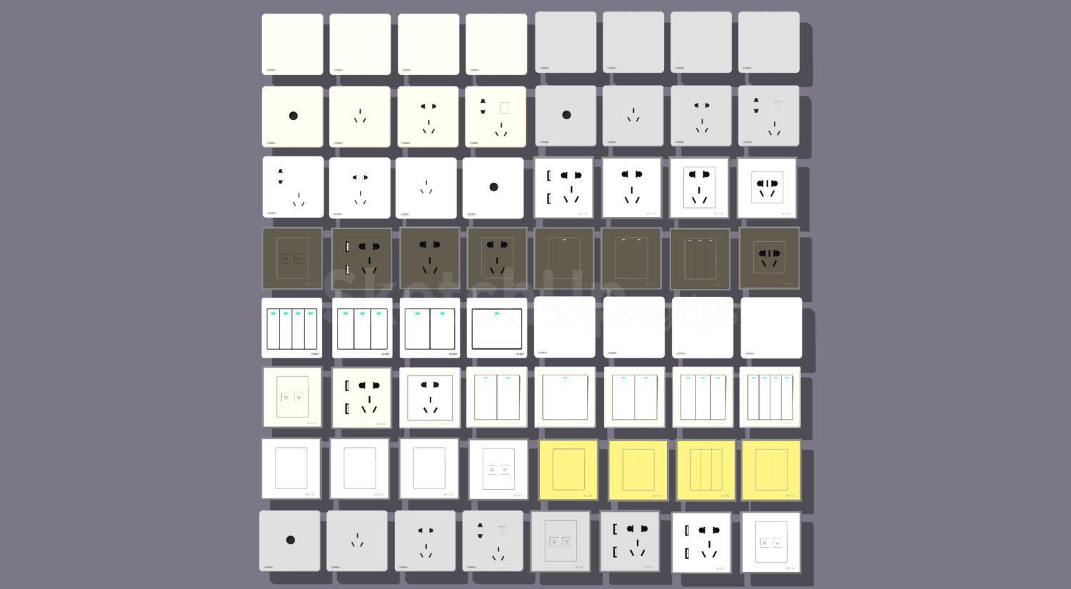 Electrical outlets and switches