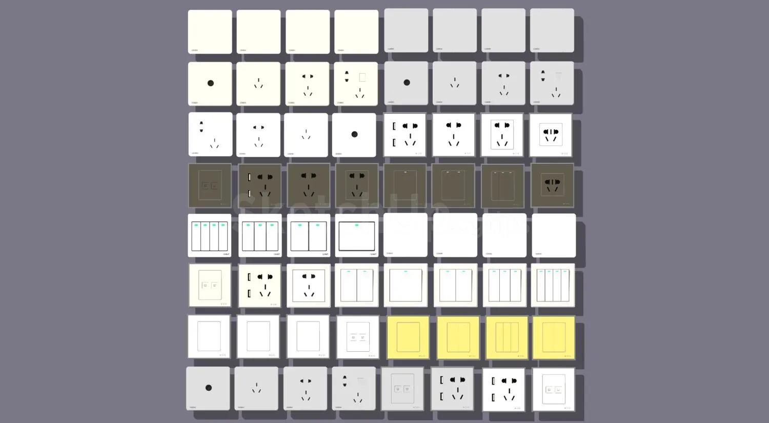 Electrical outlets and switches