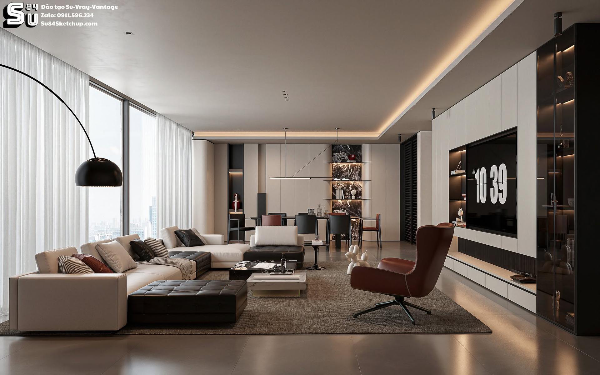 Contemporary Living room Interior