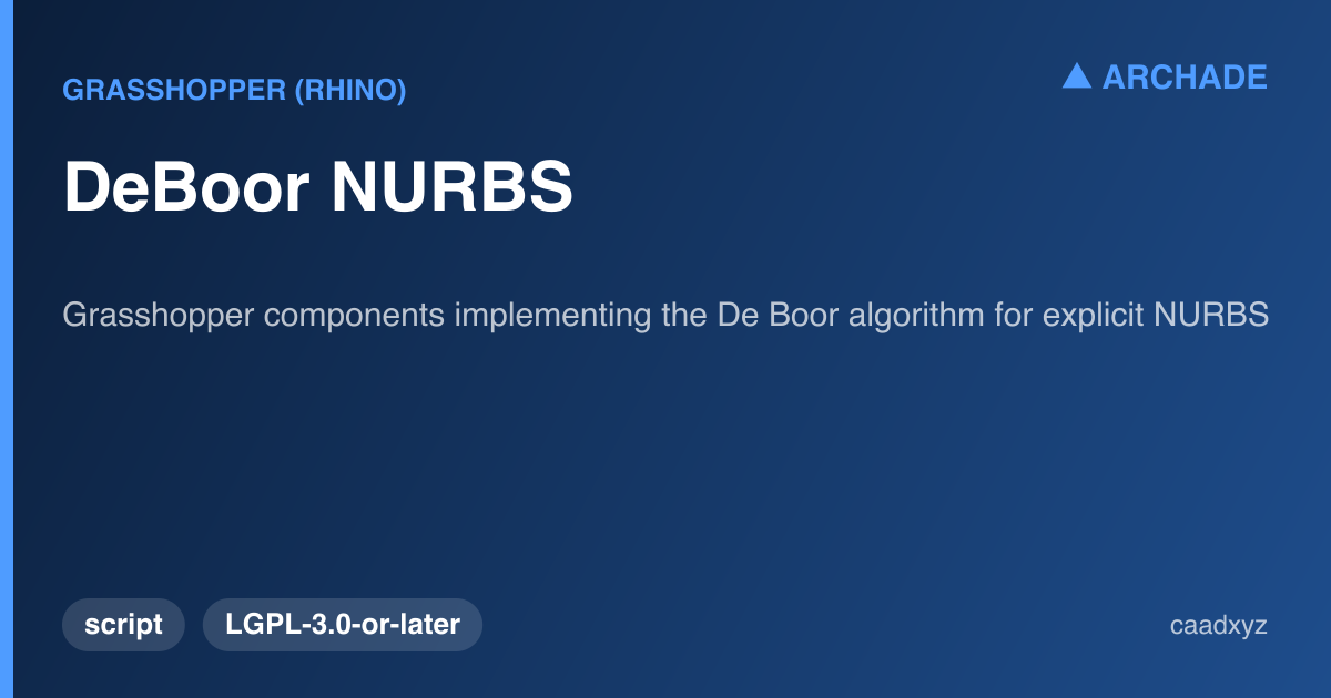 DeBoor NURBS — preview 1
