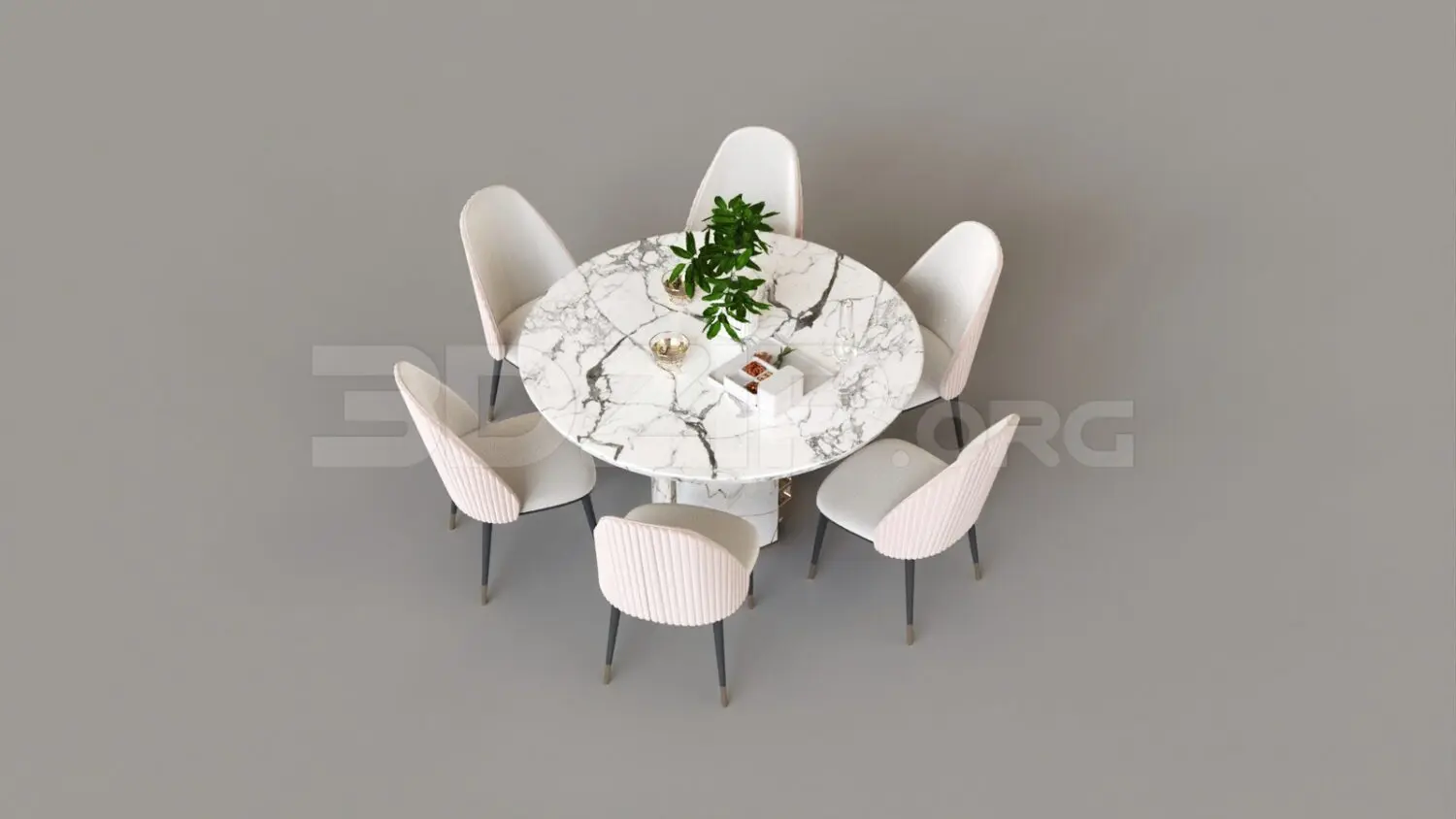 Dining Table And Chair — preview 1 (3dzip)