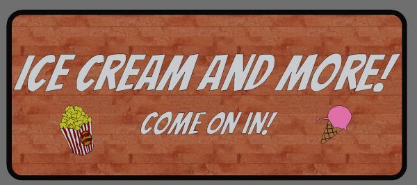 Ice Cream Shop Sign