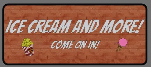 Ice Cream Shop Sign