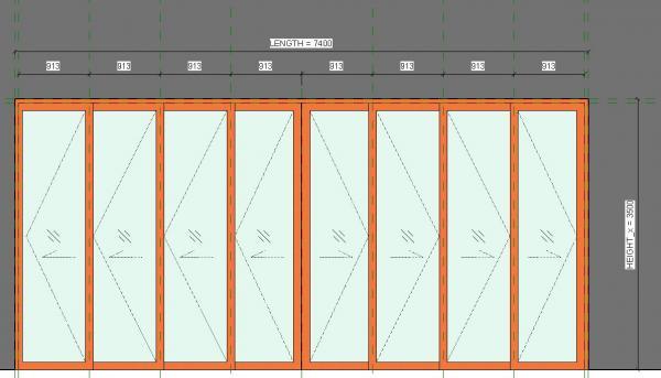Akrimee_sliding Door 7400 X 3500 8 Panels