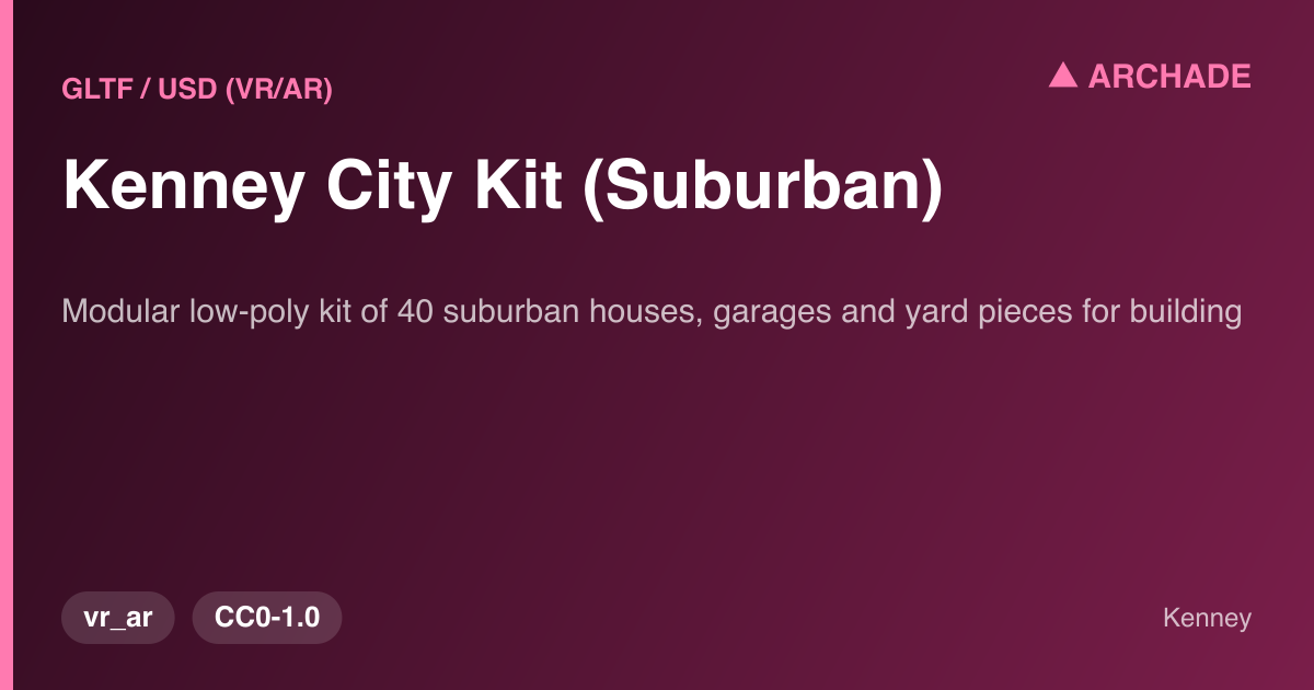 Kenney City Kit (Suburban)