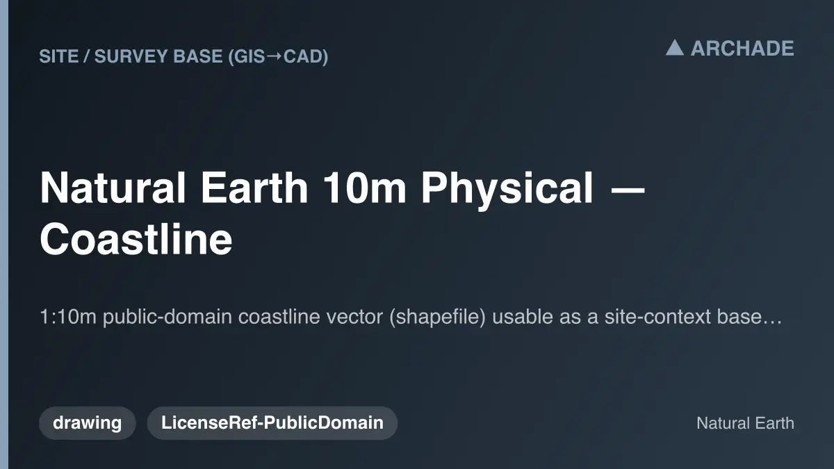 Natural Earth 10m Physical — Coastline
