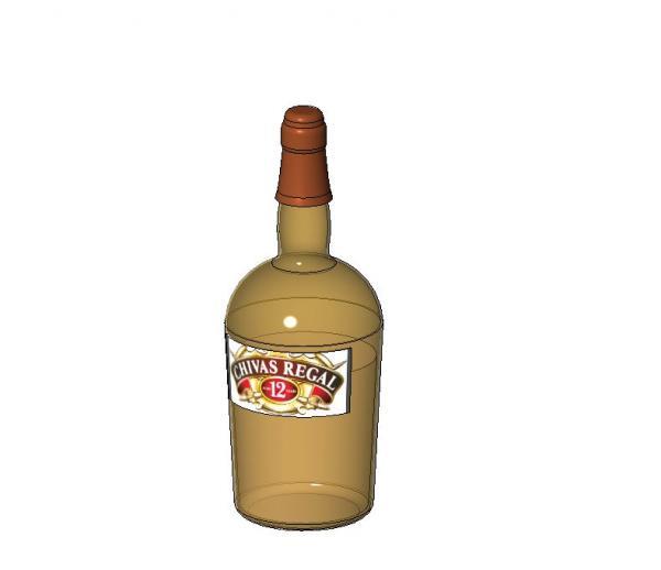 Chivas Regal Whiskey Bottle