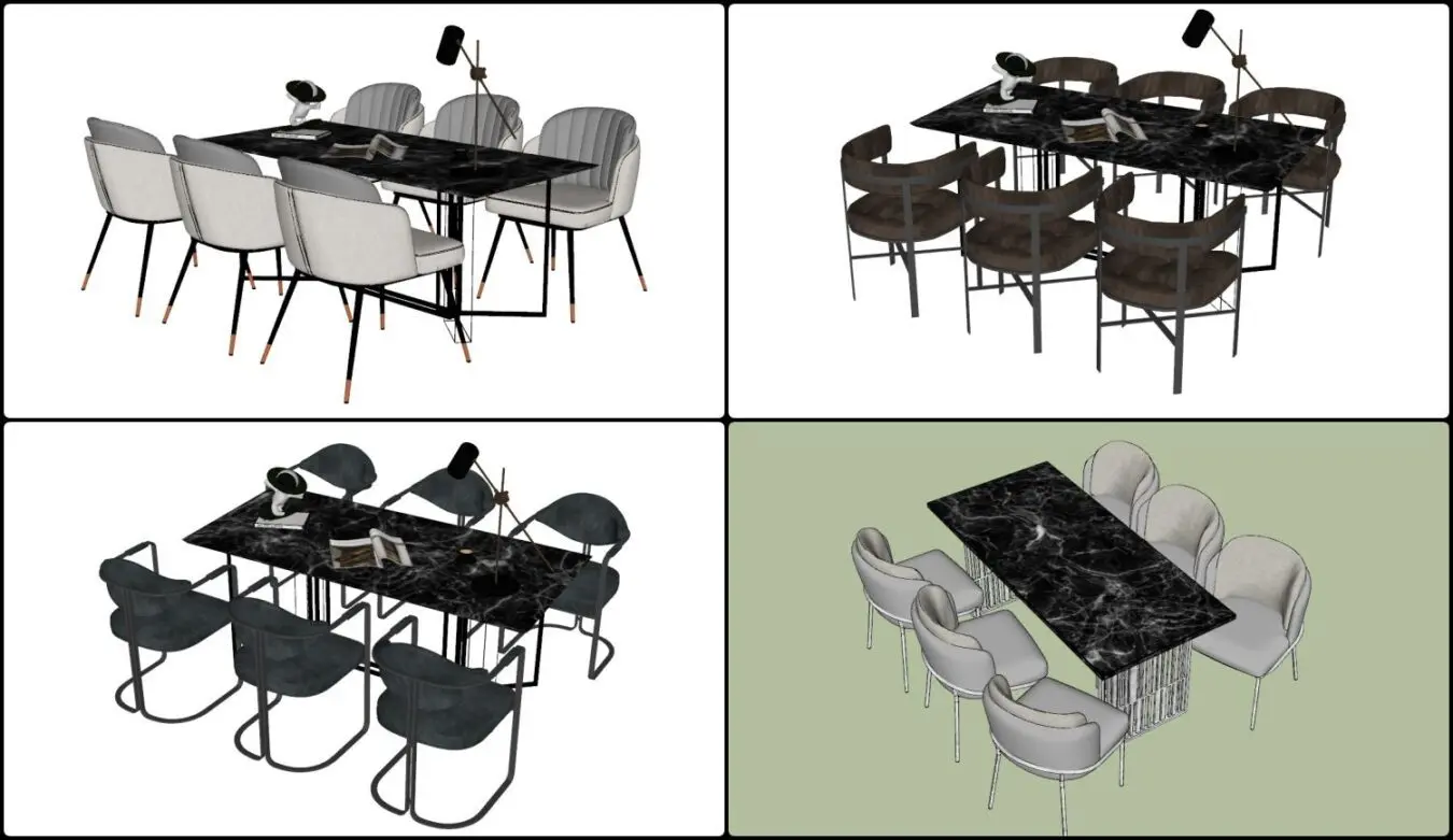 Dining Table And Chair — preview 1 (cgtips)