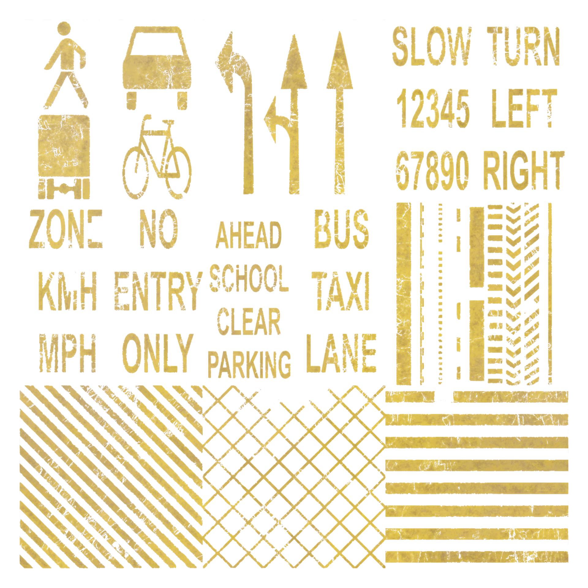 Road Lines 019 B