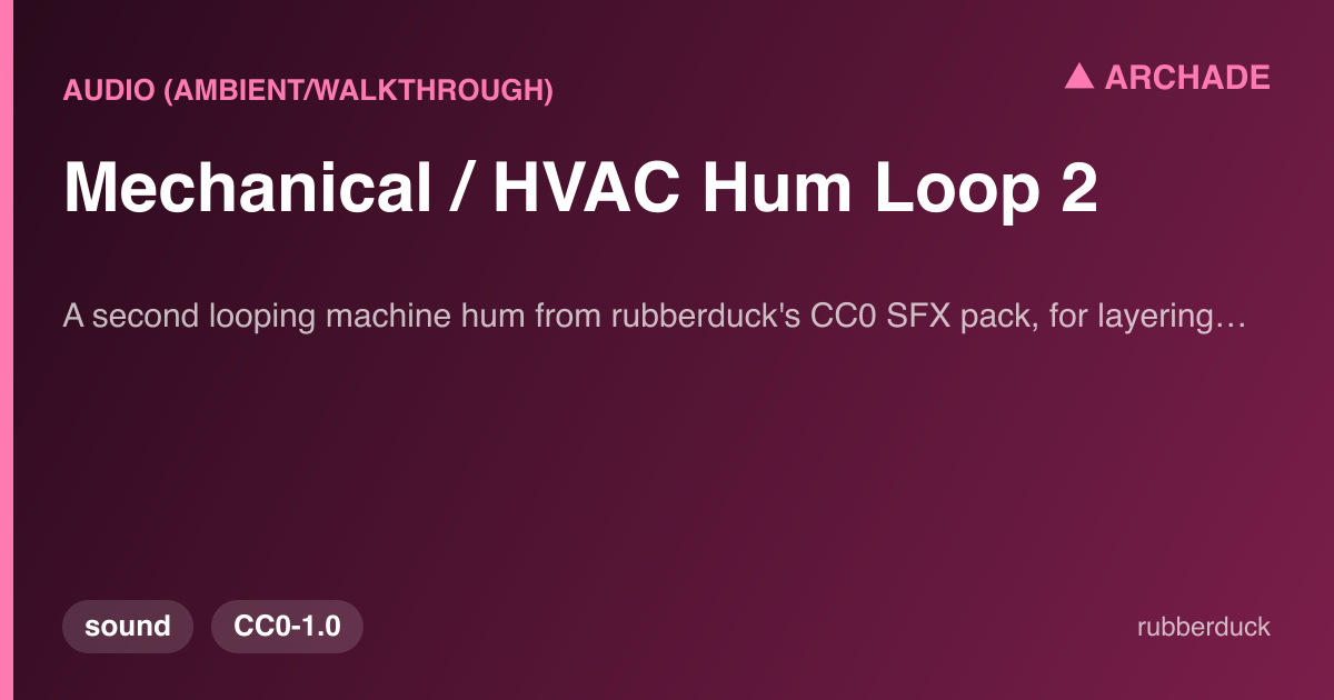 Mechanical / HVAC Hum Loop 2