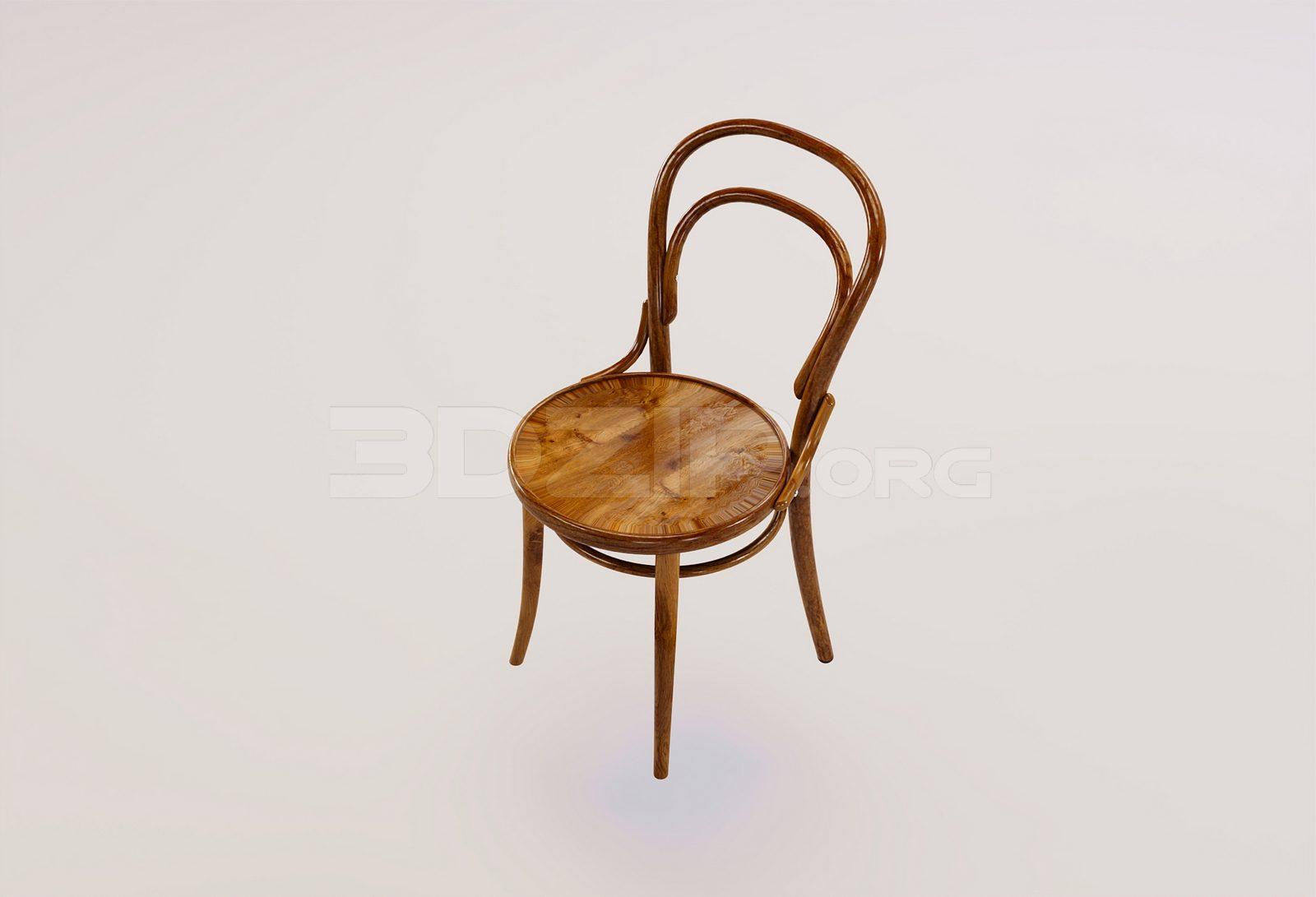 Cafe chair — preview 1 (3dzip)