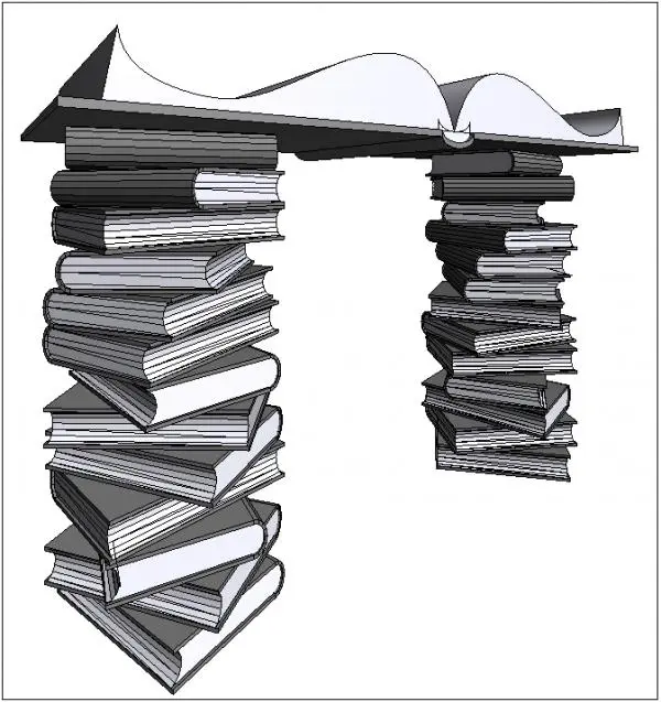 Stacked Books Archway