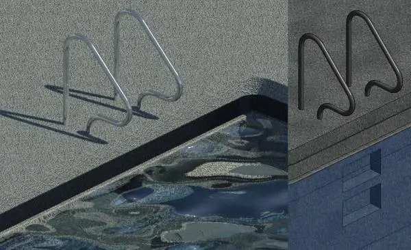 Pool Grab Bar — preview 1, by annieruth7 (RevitCity, CC0)