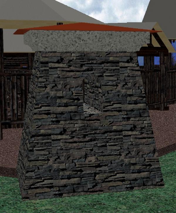 Stone Turret with Viewing Hole
