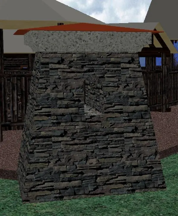 Stone Turret with Viewing Hole
