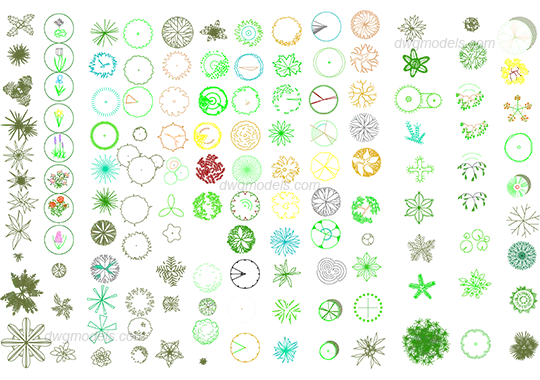 Trees 2 — preview 1 (dwgmodels.com, CC0)