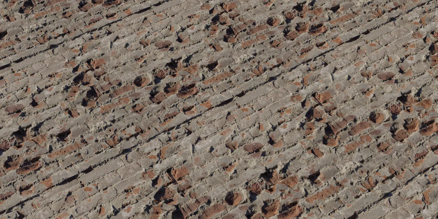 Wall Bricks Plaster — preview 1, by Rob Tuytel (Poly Haven, CC0)