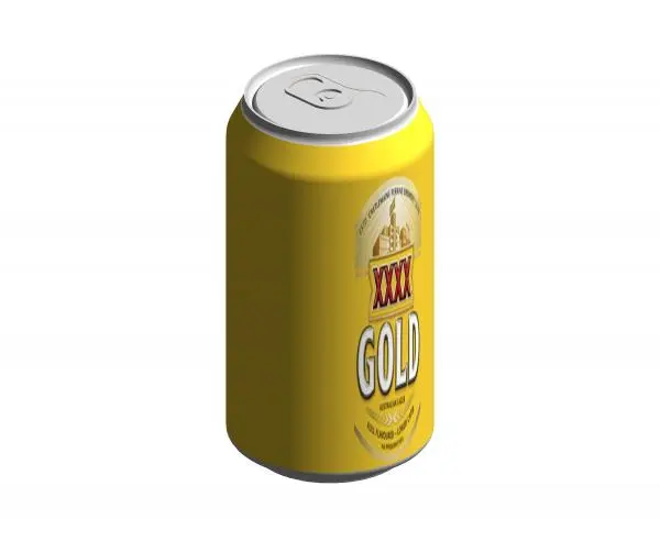 Beer Can - XXXX — preview 1, by KiwiRoss (RevitCity, CC0)