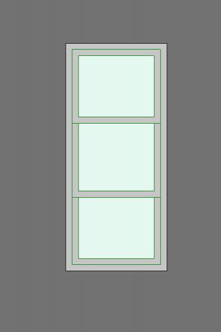 Triple Hung Window - Parametric and Openable