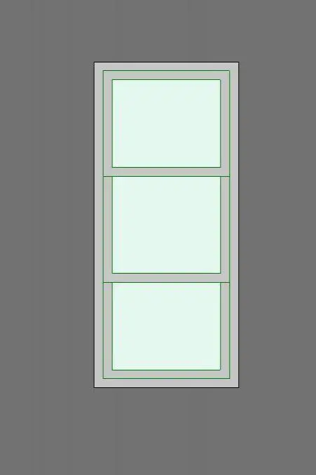 Triple Hung Window - Parametric and Openable