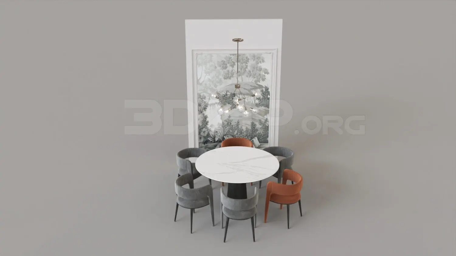Dining Table And Chair — preview 1 (3dzip, CC0)