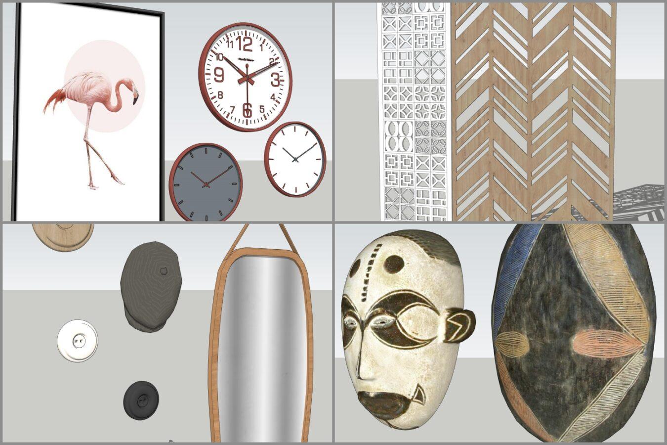 Combo Walldecor and Screen