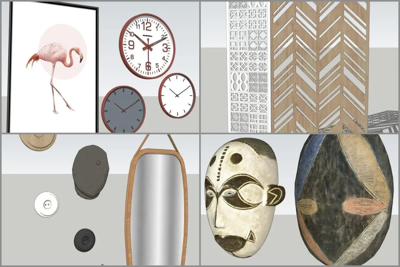 Combo Walldecor and Screen