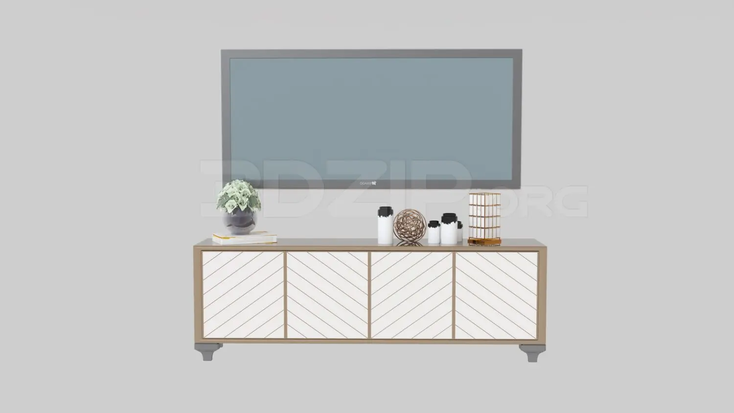 TV Cabinet — preview 1 (3dzip, CC0)