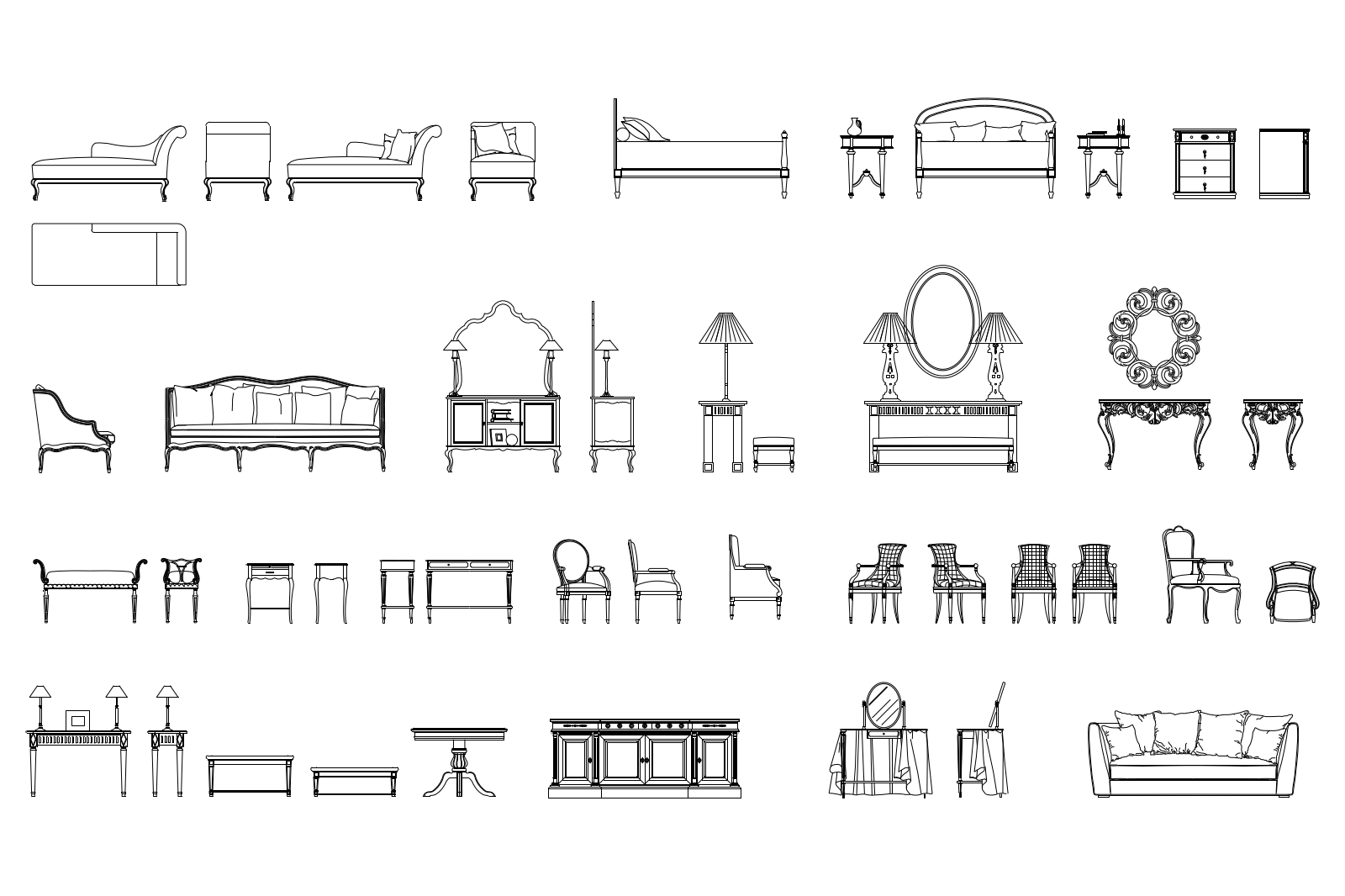 Classic furniture set