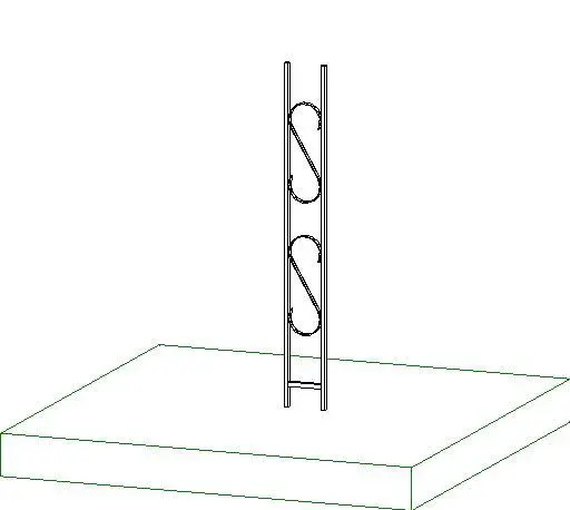 Wrought Iron Column 96x12
