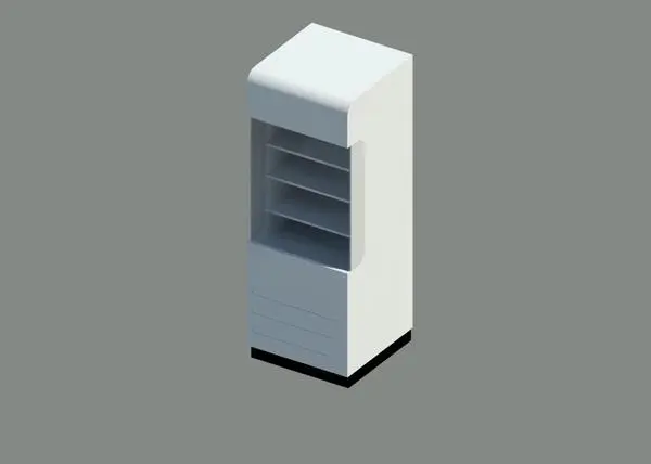 Multi-tiered Refridgerated unit — preview 1, by Ryan (RevitCity, CC0)