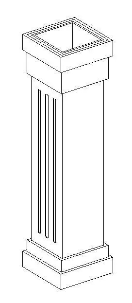 Architectural Rectangular Column