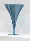 Cobalt Blue Flared Vase Glassware