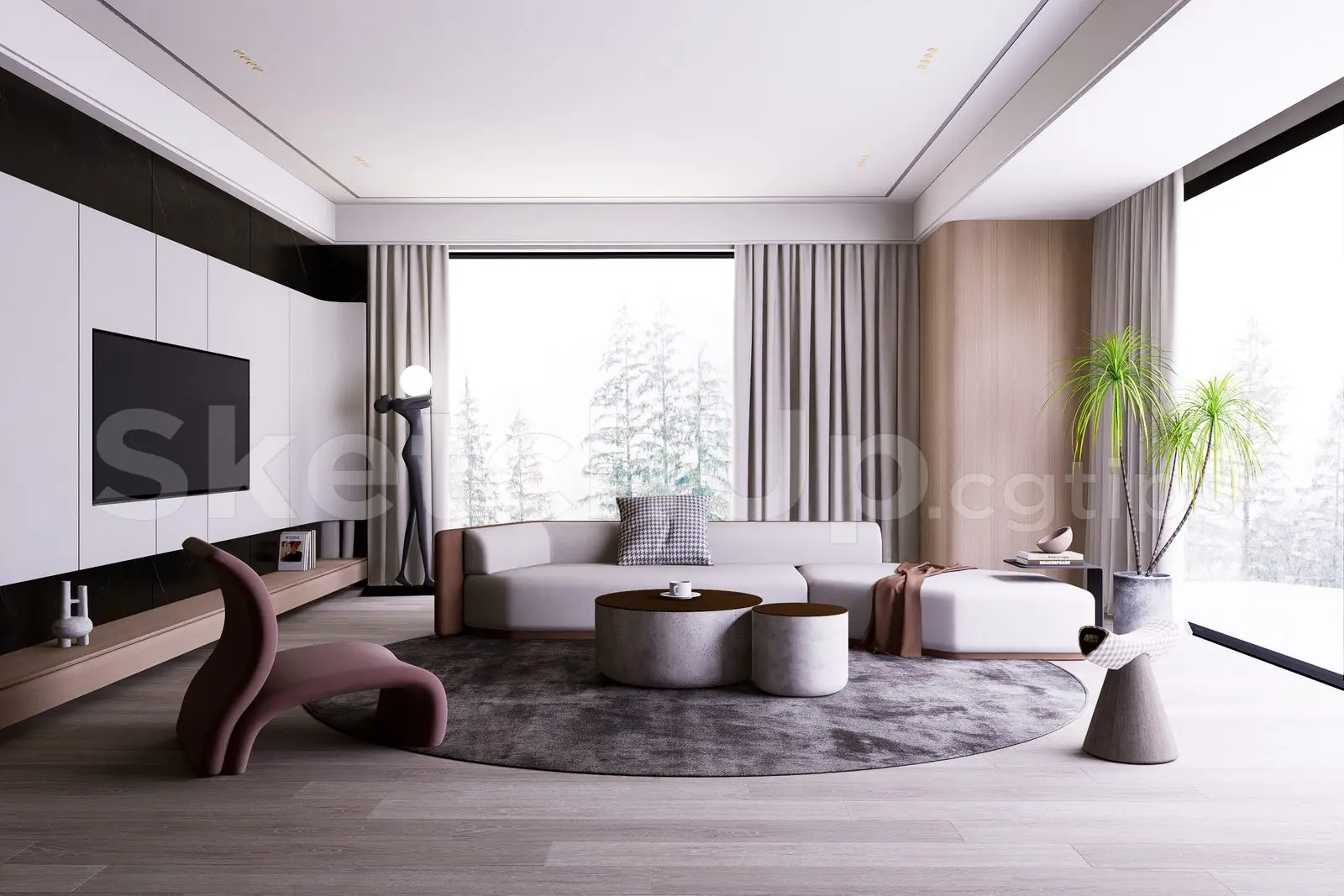 Living Room Interior — preview 1 (cgtips, CC0)