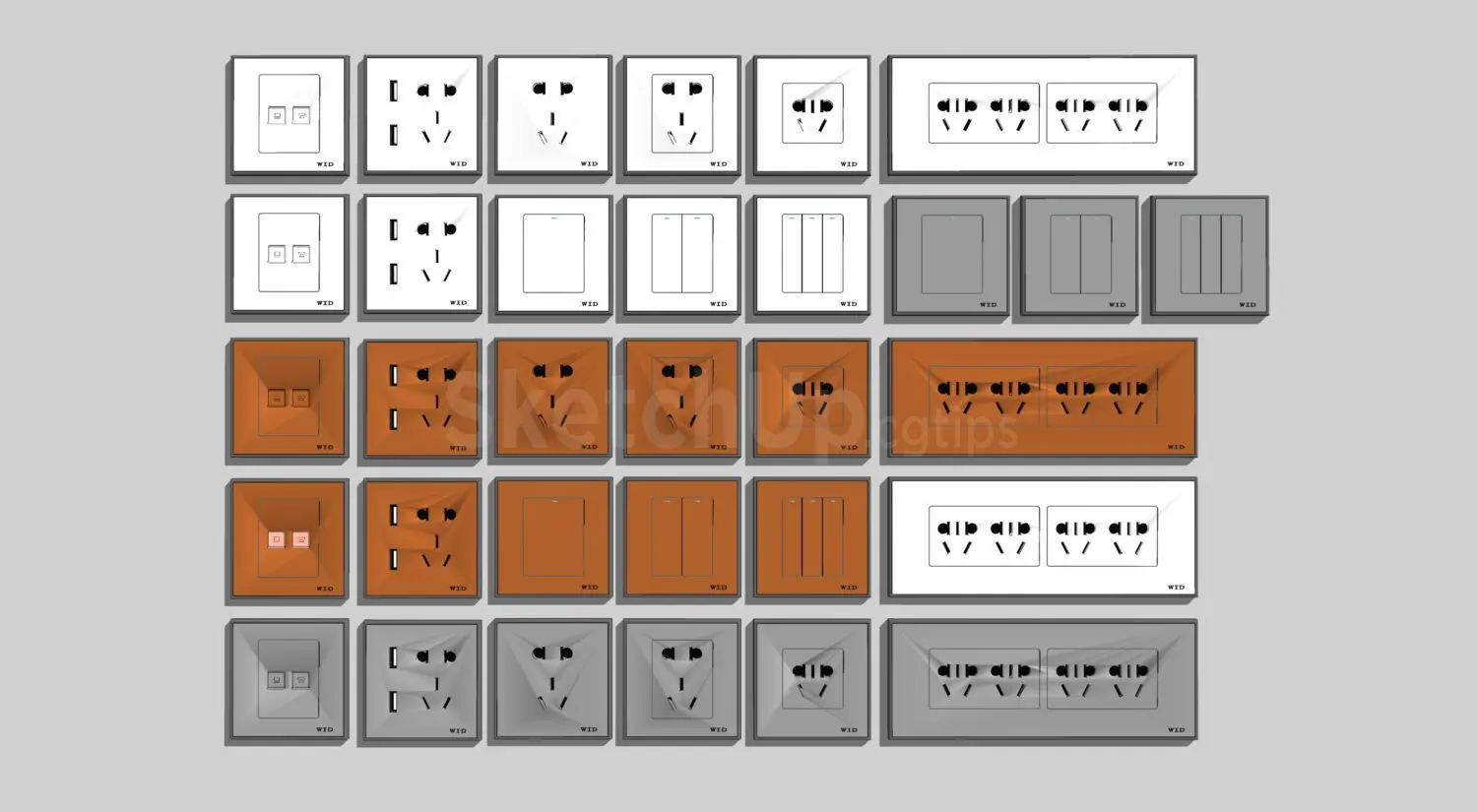 Electrical outlets and switches