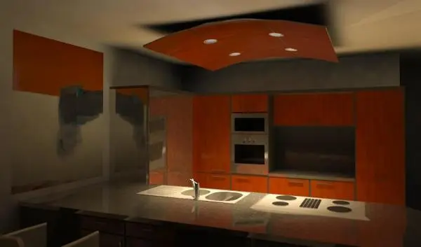 Curvtec Modular Ceiling with lighting