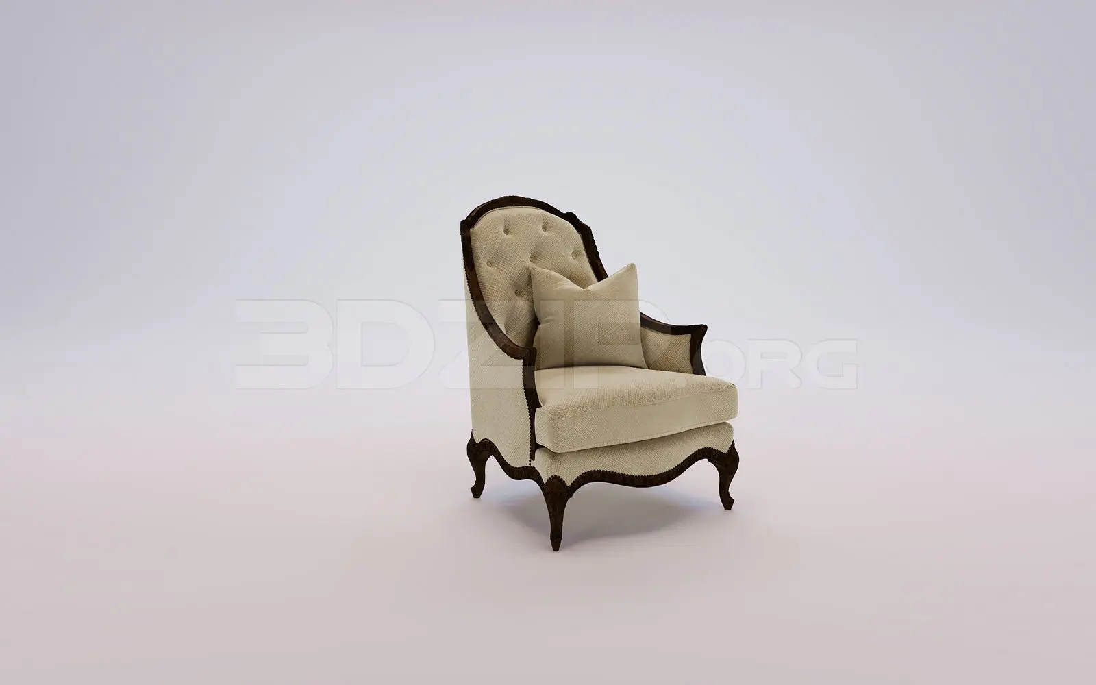 Armchair 3D Model for Interior Projects