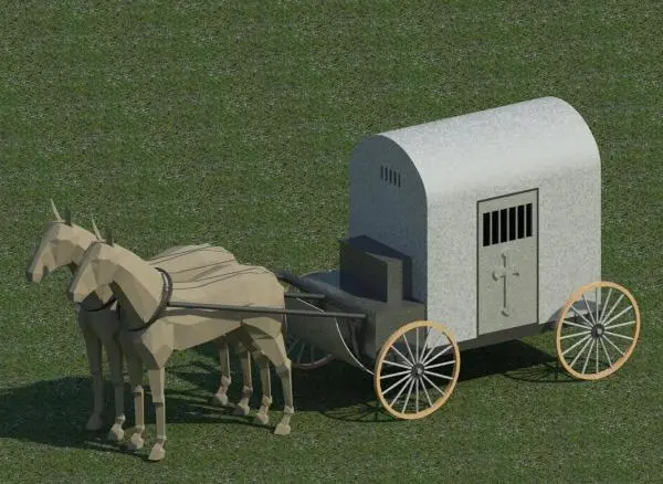 Medieval Wagon — preview 1, by thays (RevitCity, CC0)
