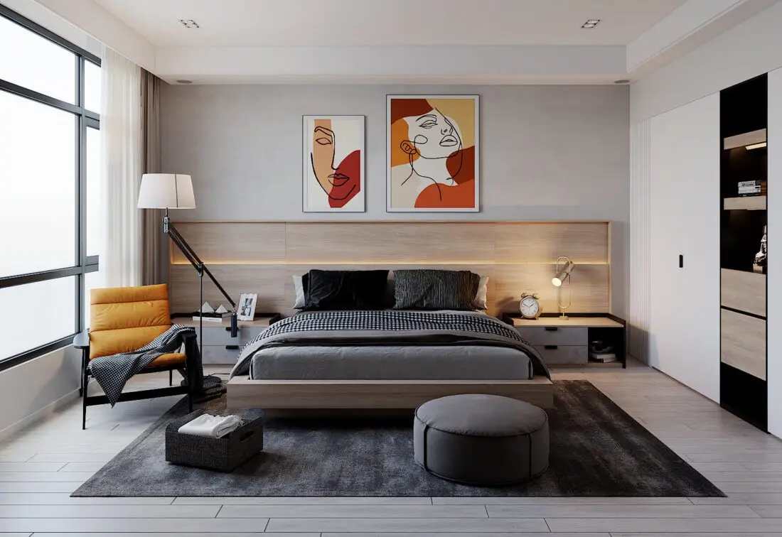 Interior Scenes Model Bedroom 558