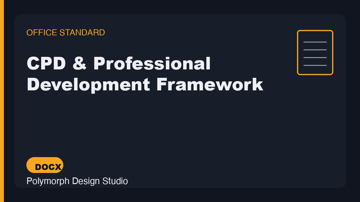 CPD & Professional Development Framework