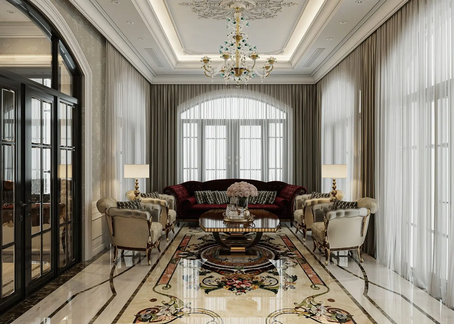 Living Room – Kitchen Interior