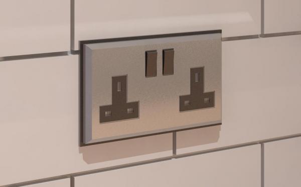 European Double Power Outlet