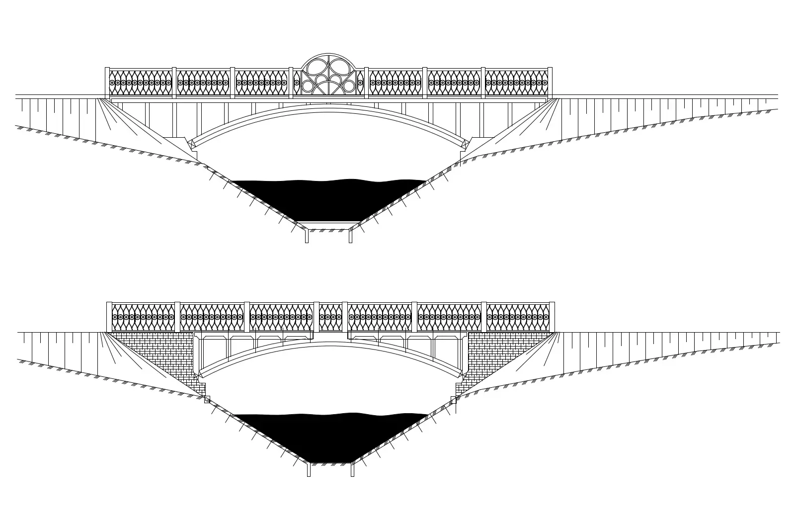Bridge elevation view