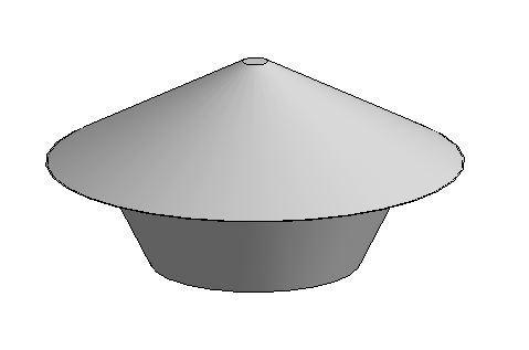 Discharge Cowl - Chinese Hat