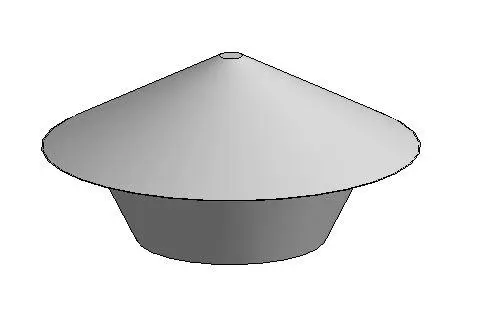 Discharge Cowl - Chinese Hat