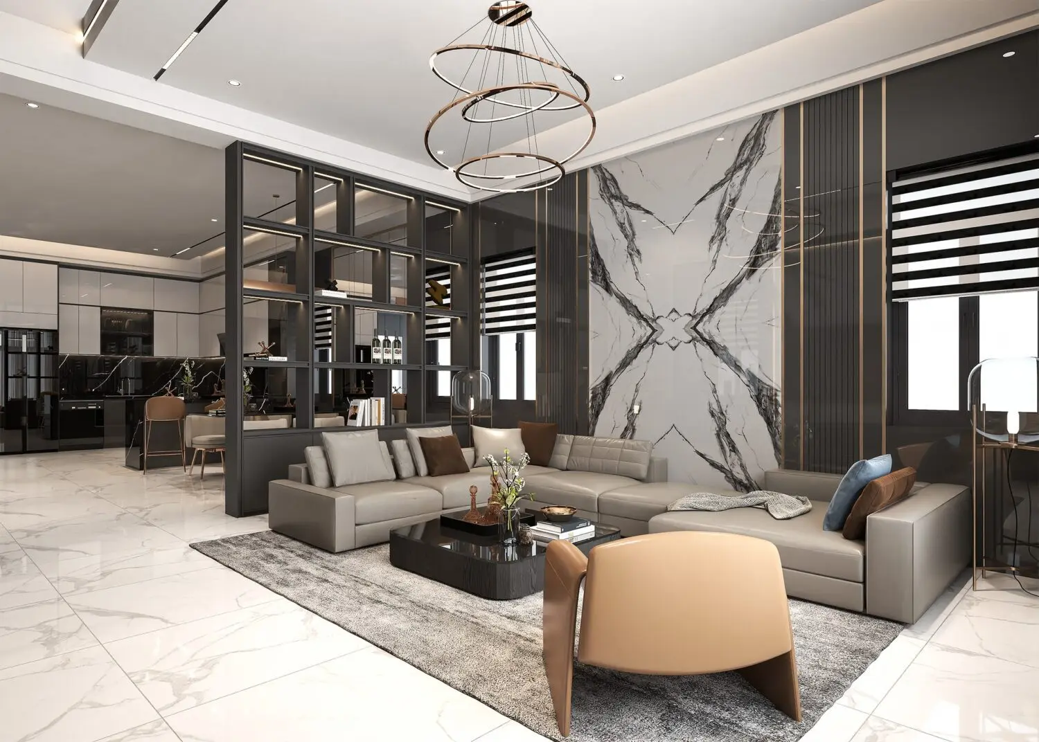 Living Room – Kitchen Interior