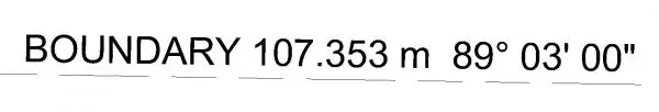 Property line segment tag