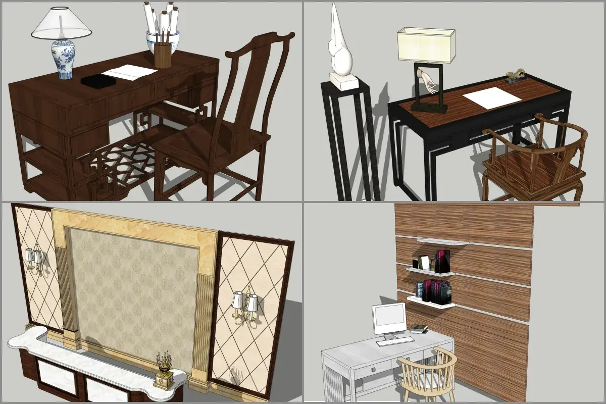 Combo Study Classic Desk