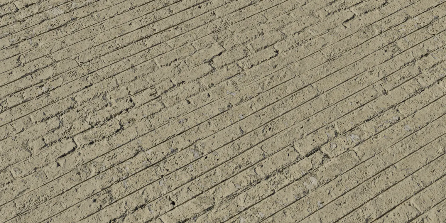 Painted Worn Brick