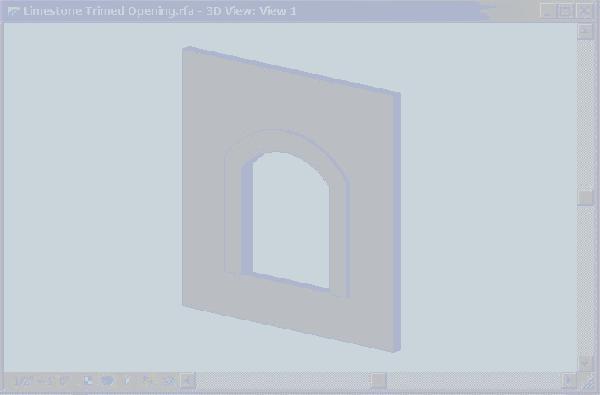 Parametric Limestone Trimed Opening